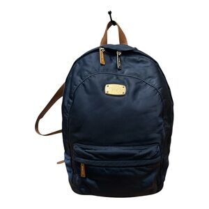 Michael Kors Jet Set Large Nylon Backpack in navy blue